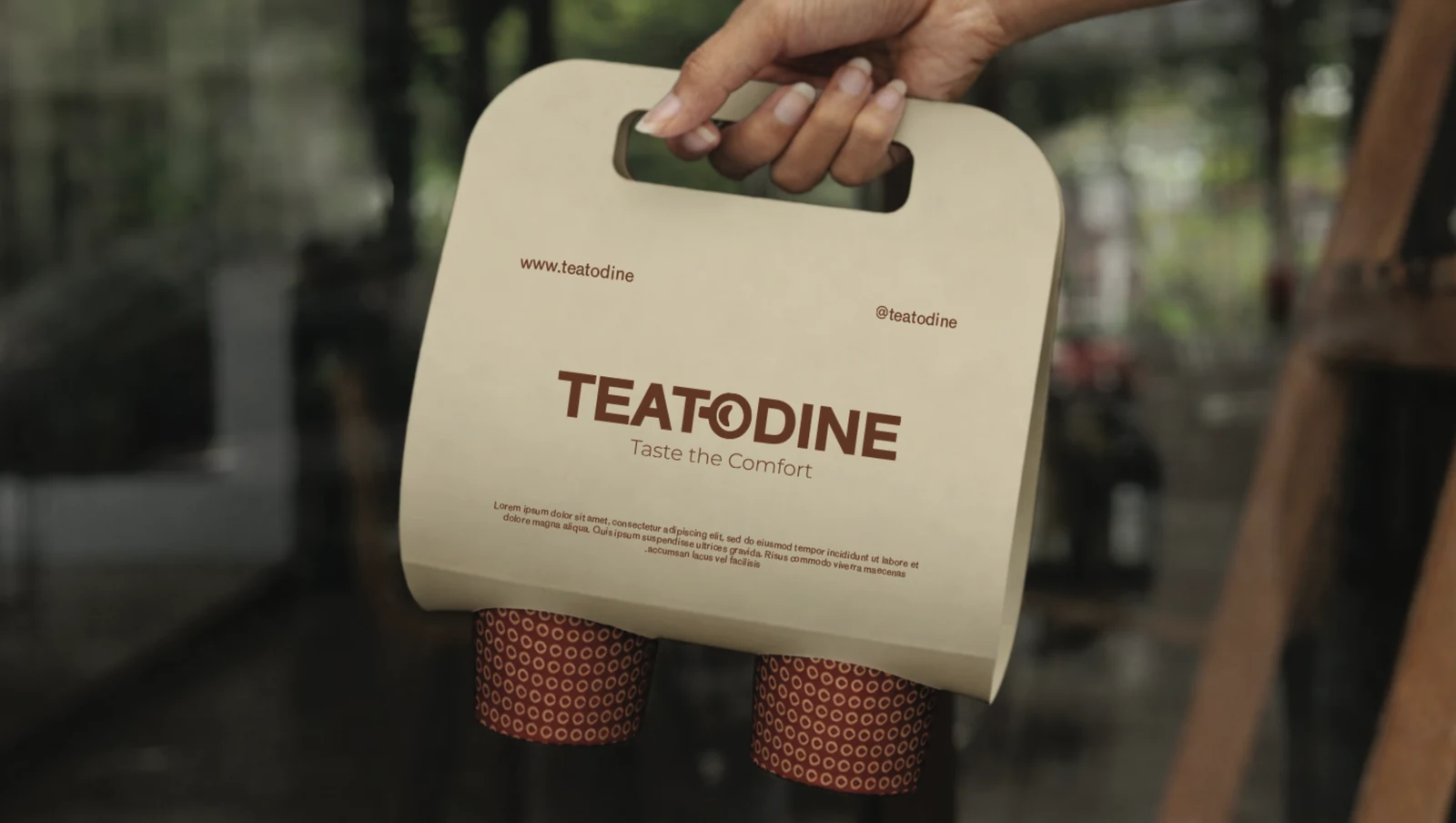 TeatoDine branded packaging