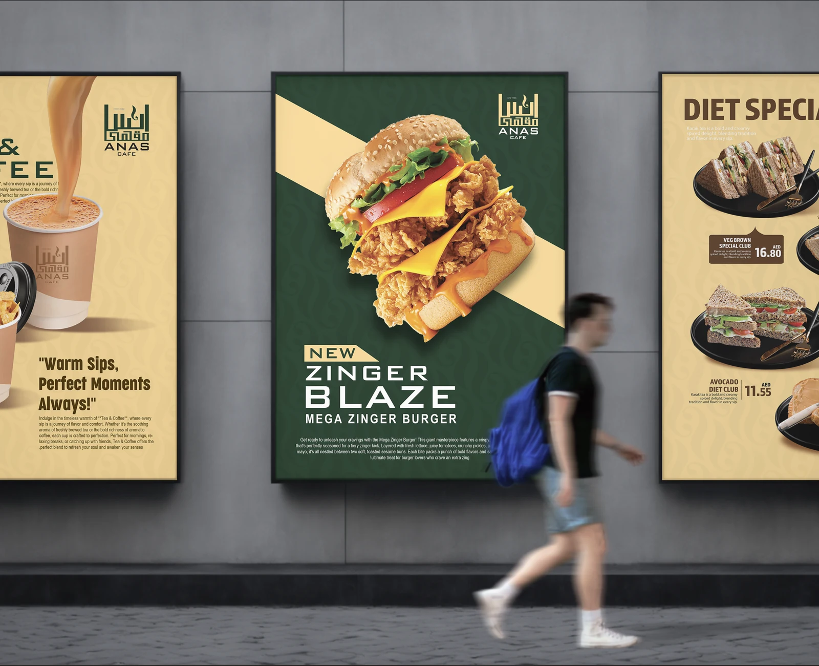 Cafe outdoor advertising campaign