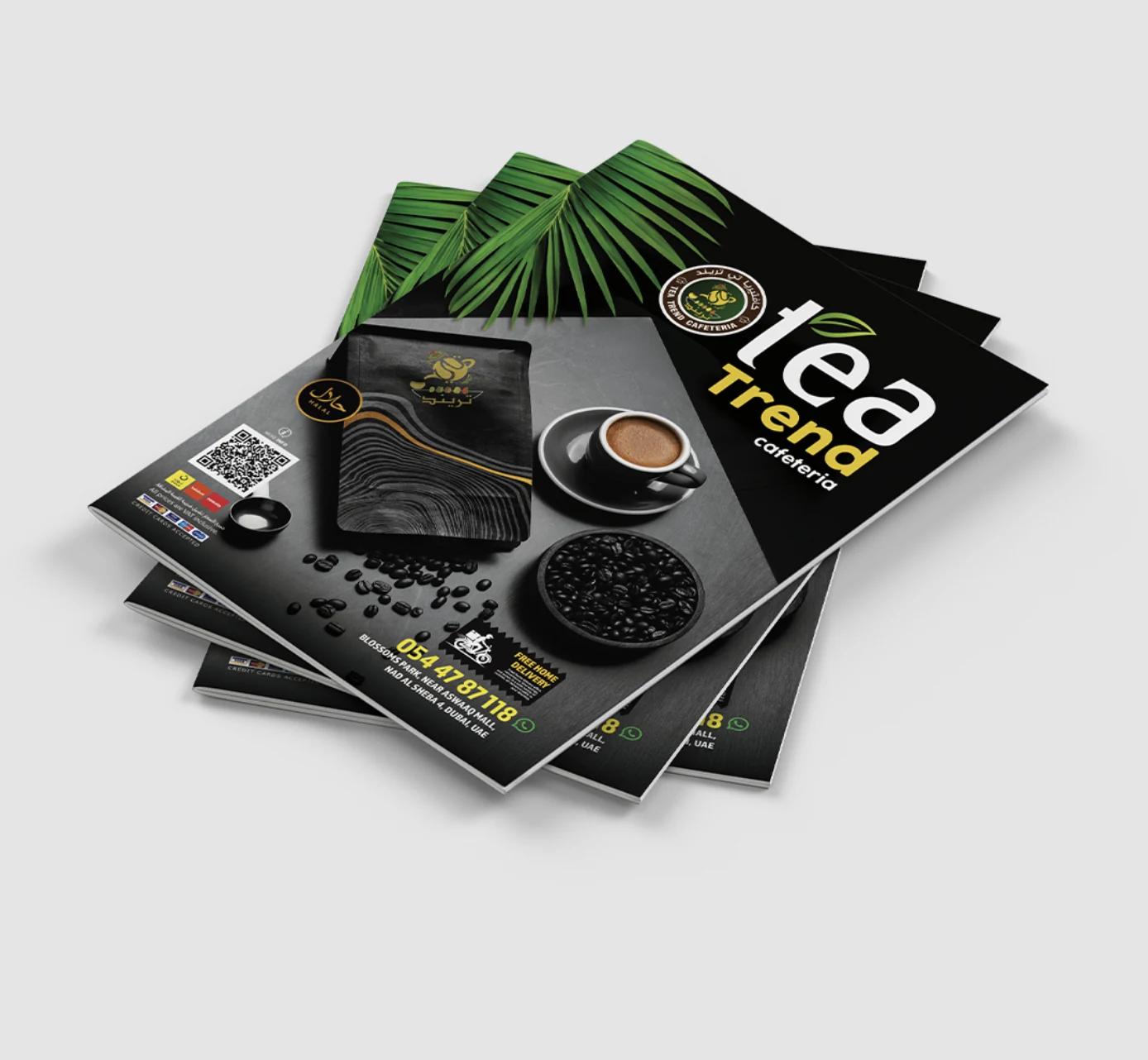 Tea Trend menu design