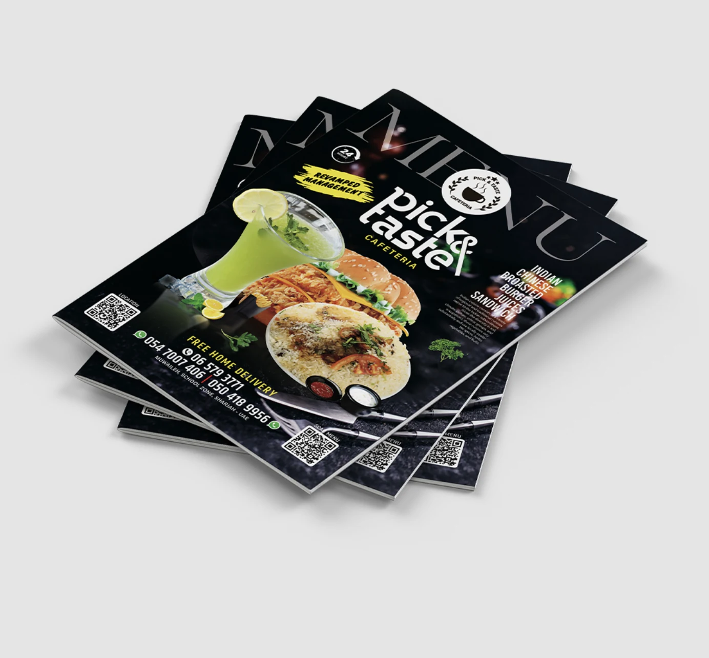 Restaurant menu design