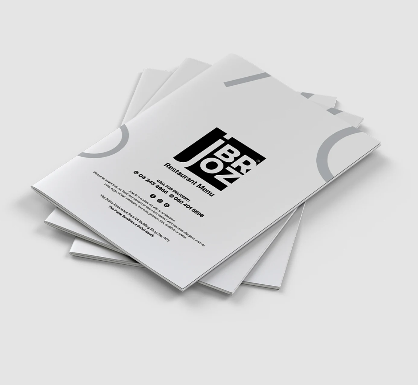 Restaurant menu design