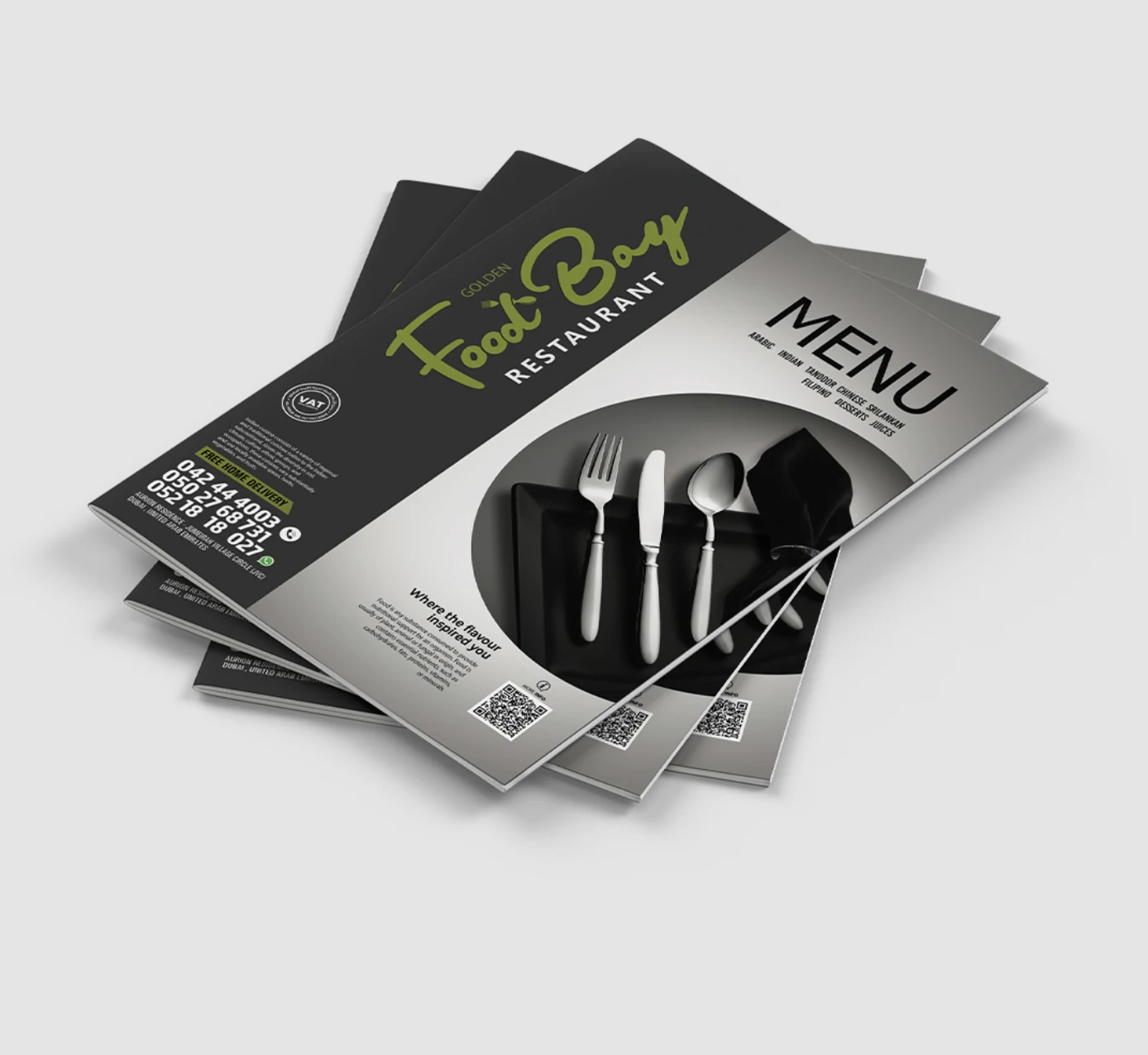 Restaurant menu design